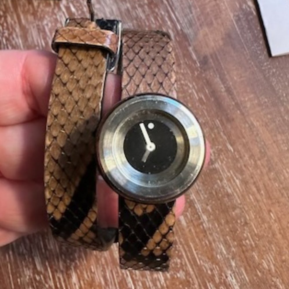 Tamawa | Woman's Bakelite Watch With Python Print… - image 5